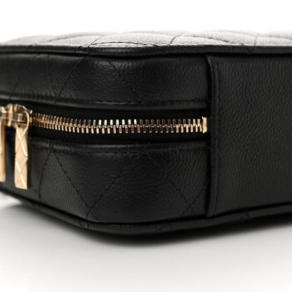 Chanel Caviar Quilted Top Handle Vanity Case Black 9 of 11