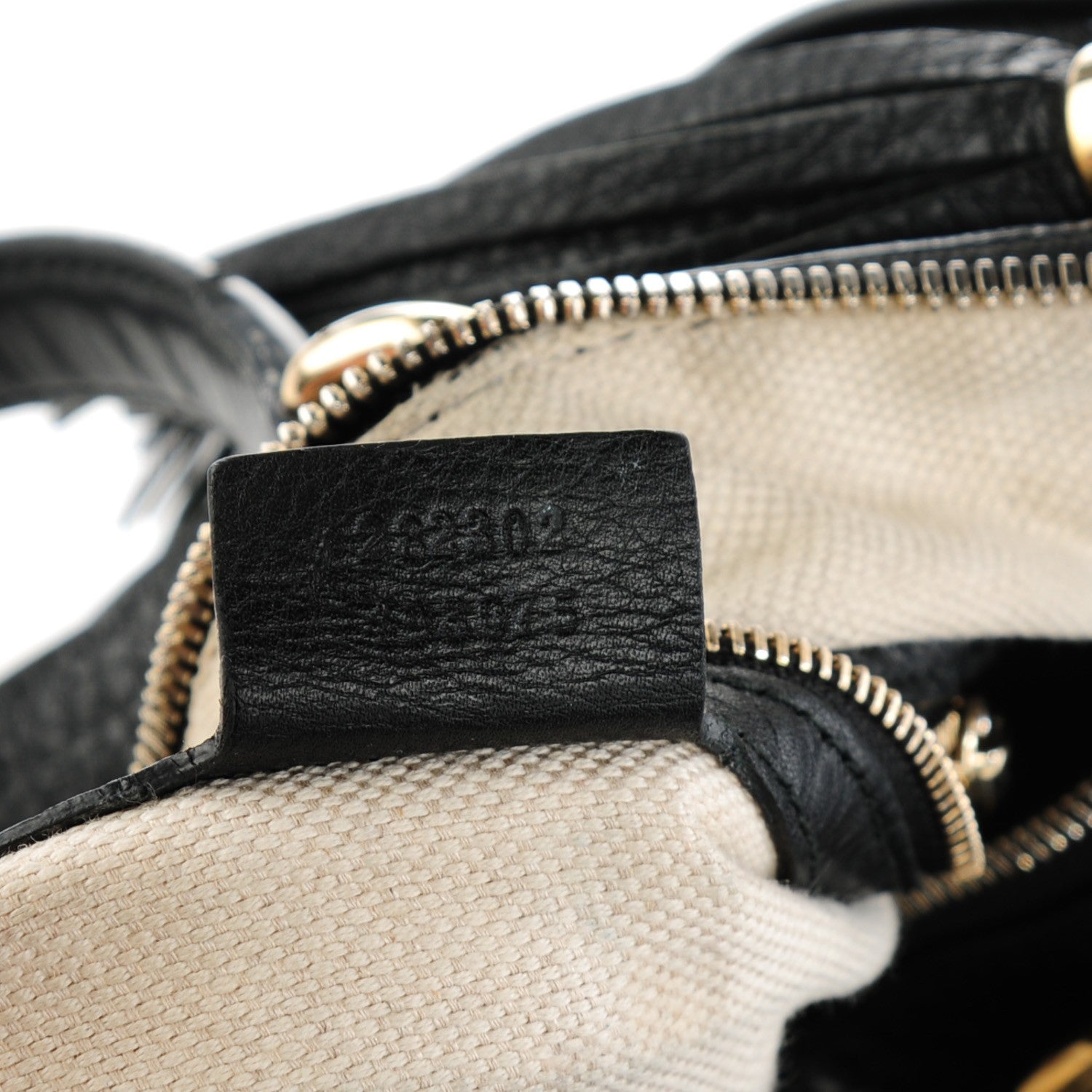 Gucci Pebbled Calfskin Medium Soho Boston Black 7 of 9