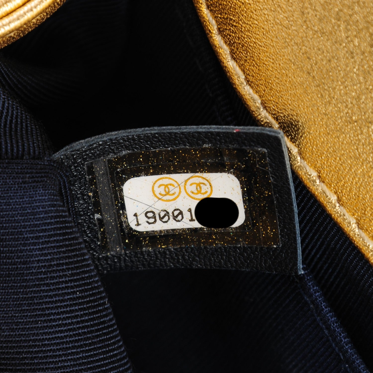 Chanel Metallic Lambskin Embossed Small Cube Boy Flap Gold 7 of 9