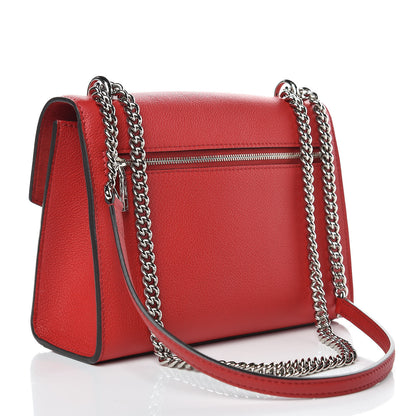 Louis Vuitton Soft Calfskin Mylockme Chain Bag BB Rubis 3 of 8