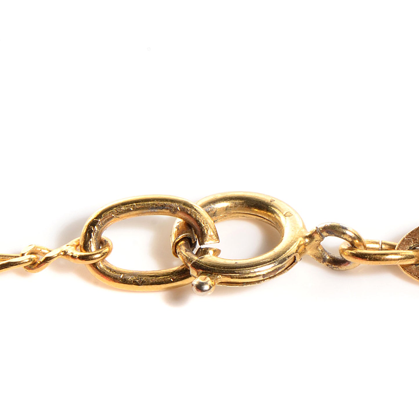 Crystal CC Necklace Gold
