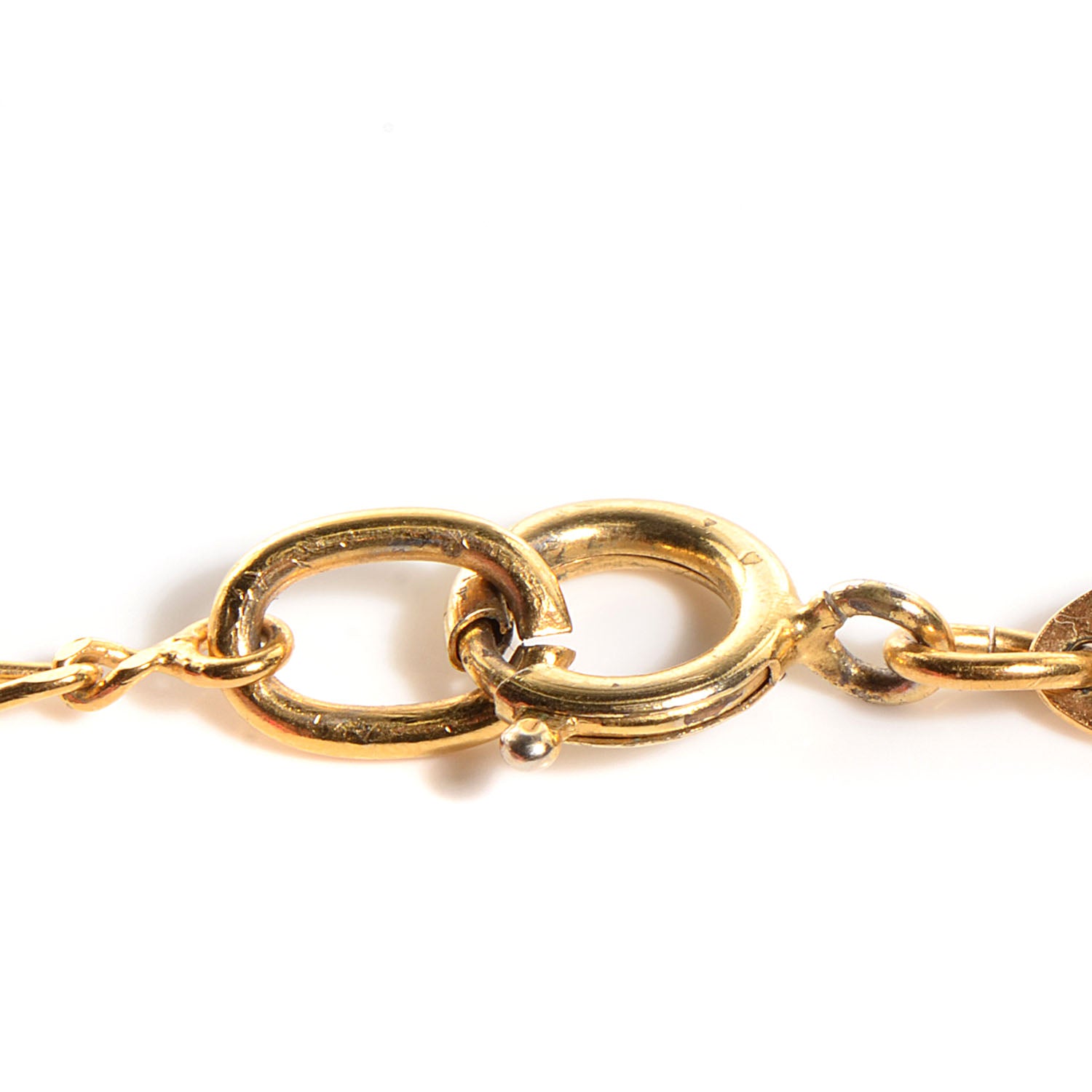 Chanel Crystal CC Necklace Gold 5 of 6