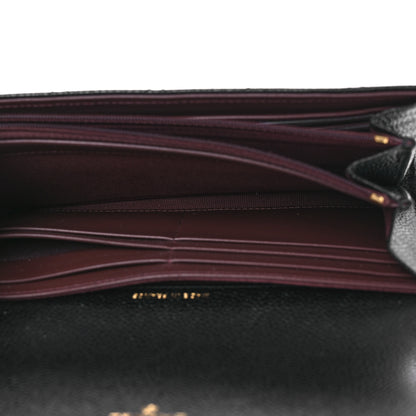 Chanel Caviar Quilted Large Gusset Flap Wallet Black 5 of 11