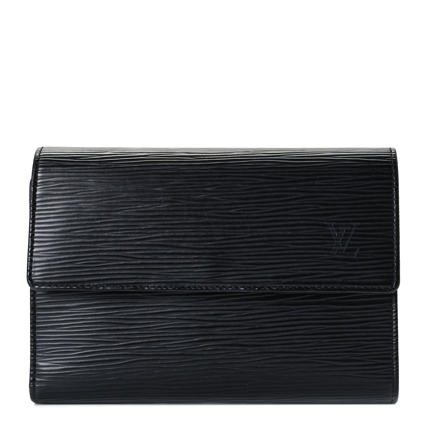 Louis Vuitton Epi Porte Tresor Etui Papiers Wallet Black 1 of 8
