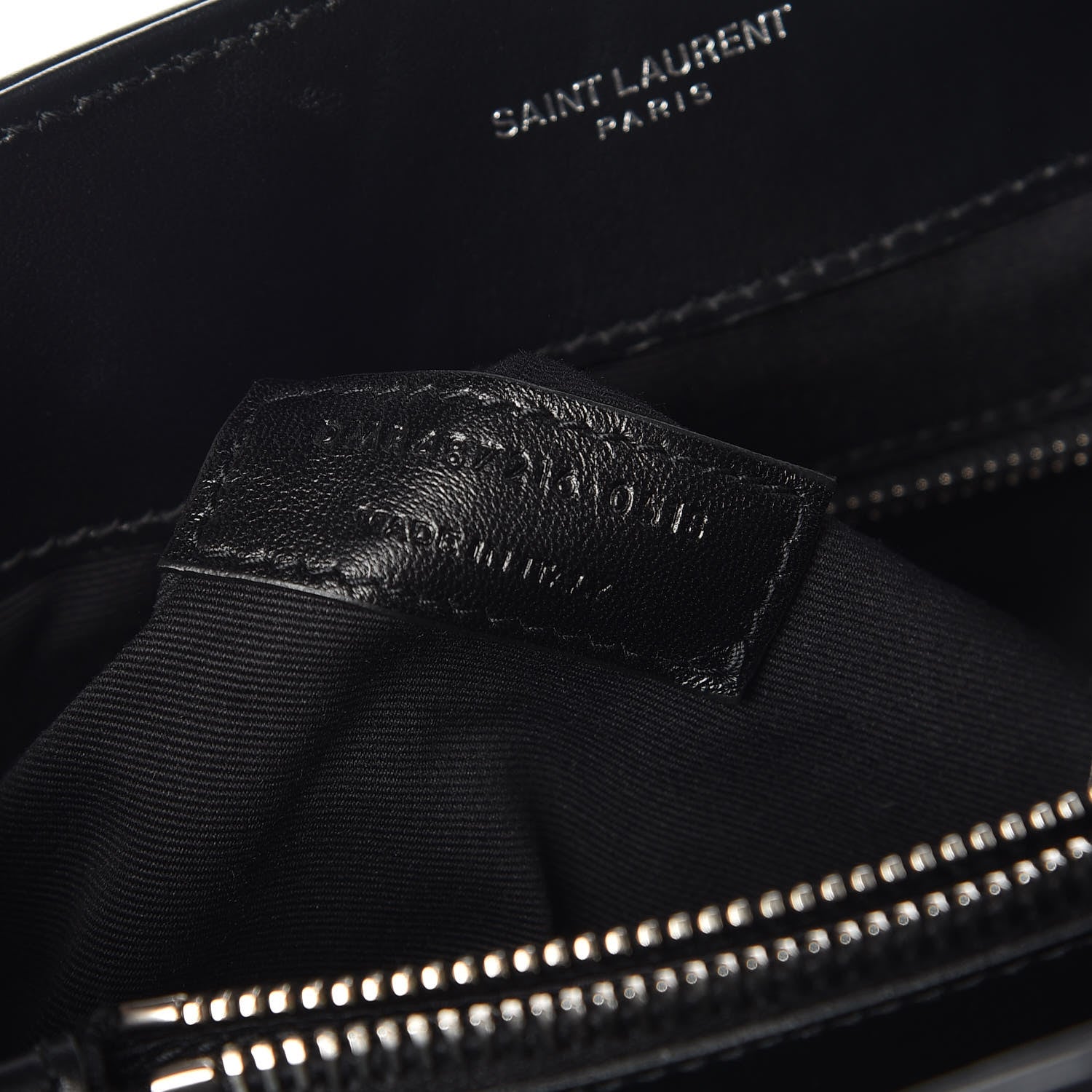 Saint Laurent Calfskin Y Quilted Monogram Medium Loulou Chain Satchel Black 9 of 9