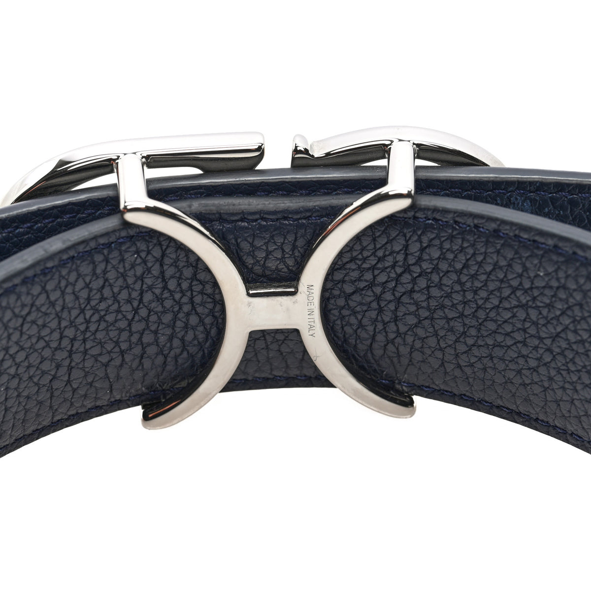 Christian Dior Calfskin CD Reversible Belt Black Navy 4 of 4