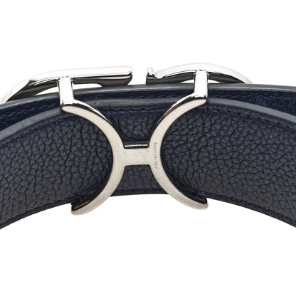 Christian Dior Calfskin CD Reversible Belt Black Navy 4 of 4