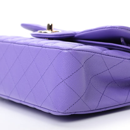 Chanel Caviar Quilted Small Double Flap Purple 7 of 10