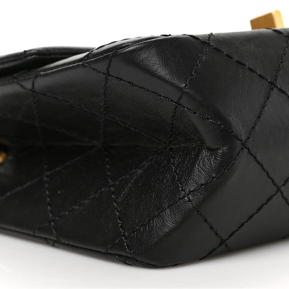 Chanel Aged Calfskin Quilted 2.55 Reissue Mini Flap Black 8 of 9
