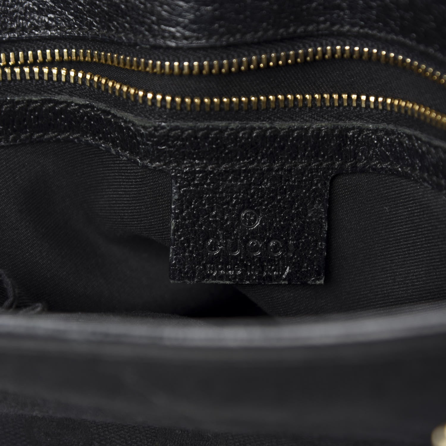 Gucci Monogram Small Jackie O Shoulder Bag Black 9 of 11