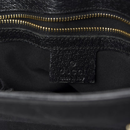 Gucci Monogram Small Jackie O Shoulder Bag Black 9 of 11