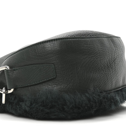 Burberry Shearling Small Knight Crossbody Bag Vine 8 of 9