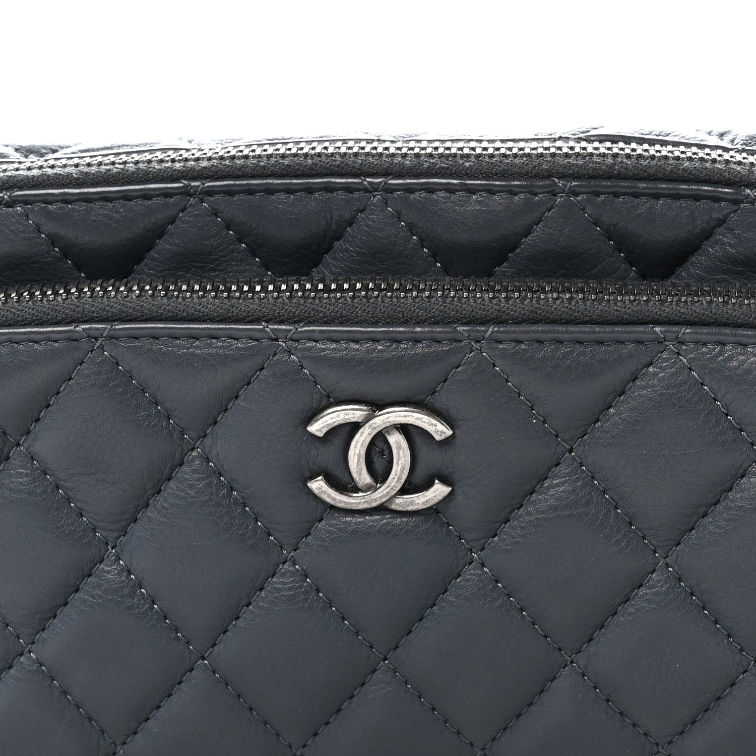 Chanel Calfskin Quilted Waist Bag Dark Grey 8 of 10