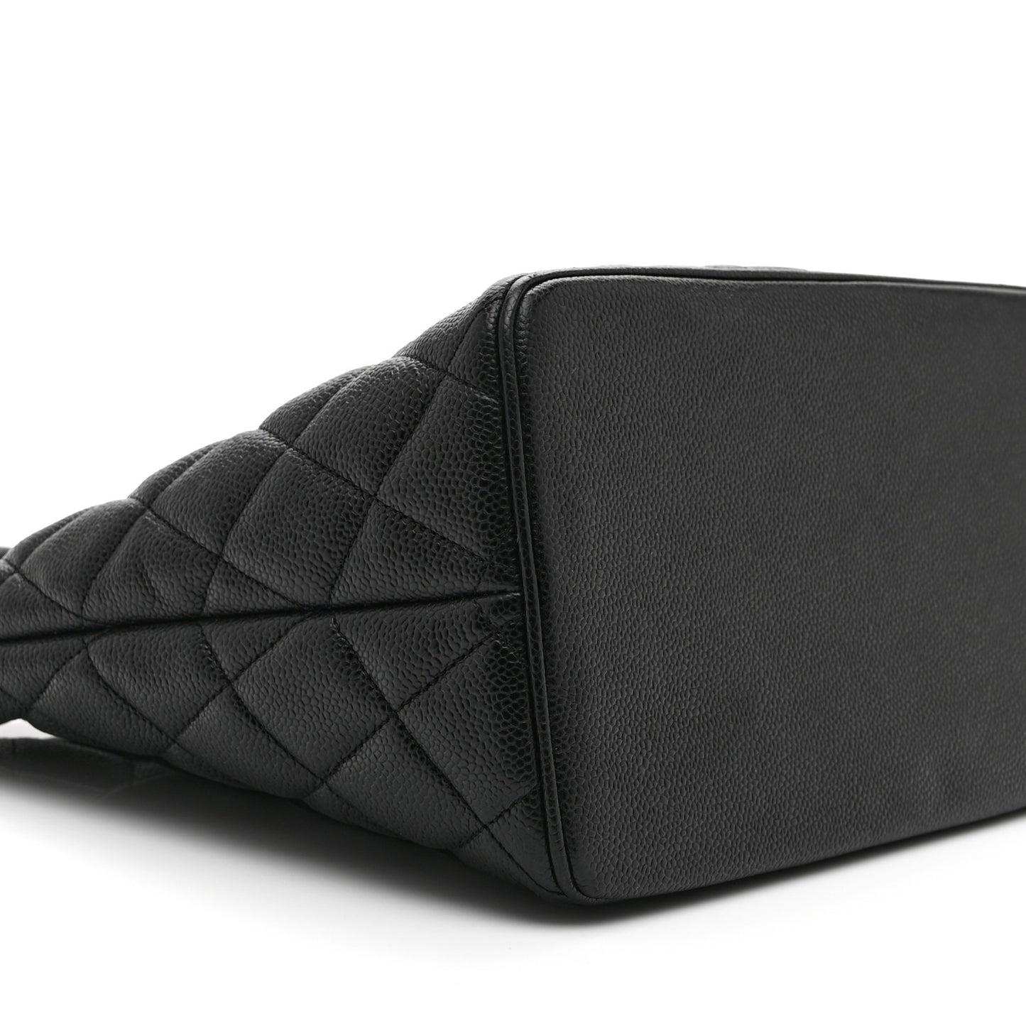 Caviar Quilted Medallion Tote Black