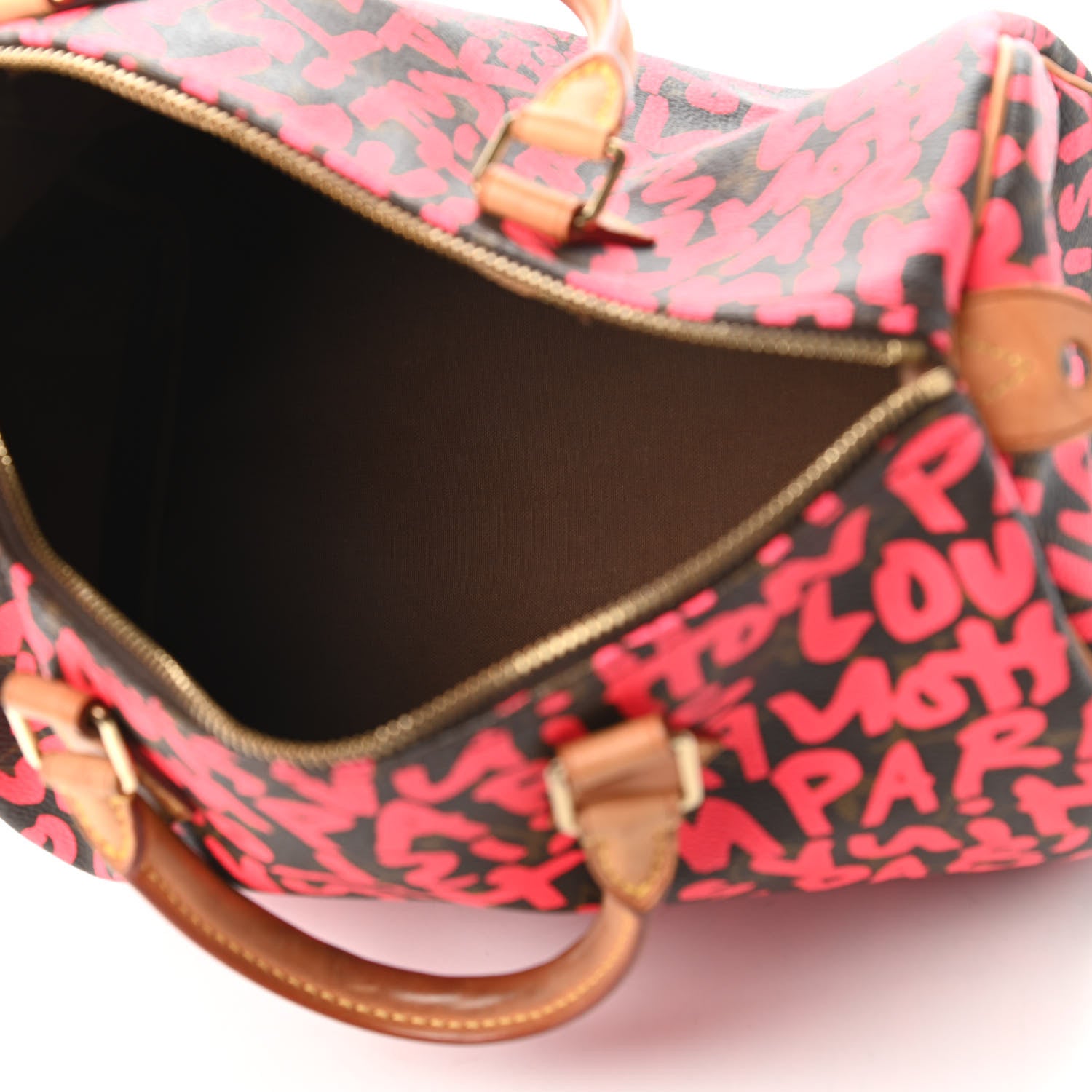 Louis Vuitton Monogram Graffiti Speedy 30 Fuchsia 5 of 10