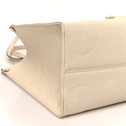 Louis Vuitton Empreinte Monogram Giant Onthego MM Creme 8 of 10
