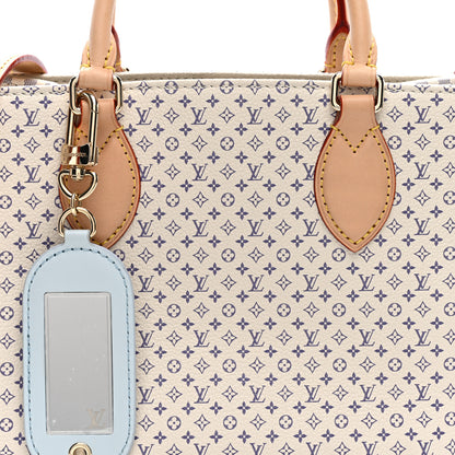 Louis Vuitton Monogram Damier Calfskin Romance Onthego PM Azure Blue Sand 7 of 9
