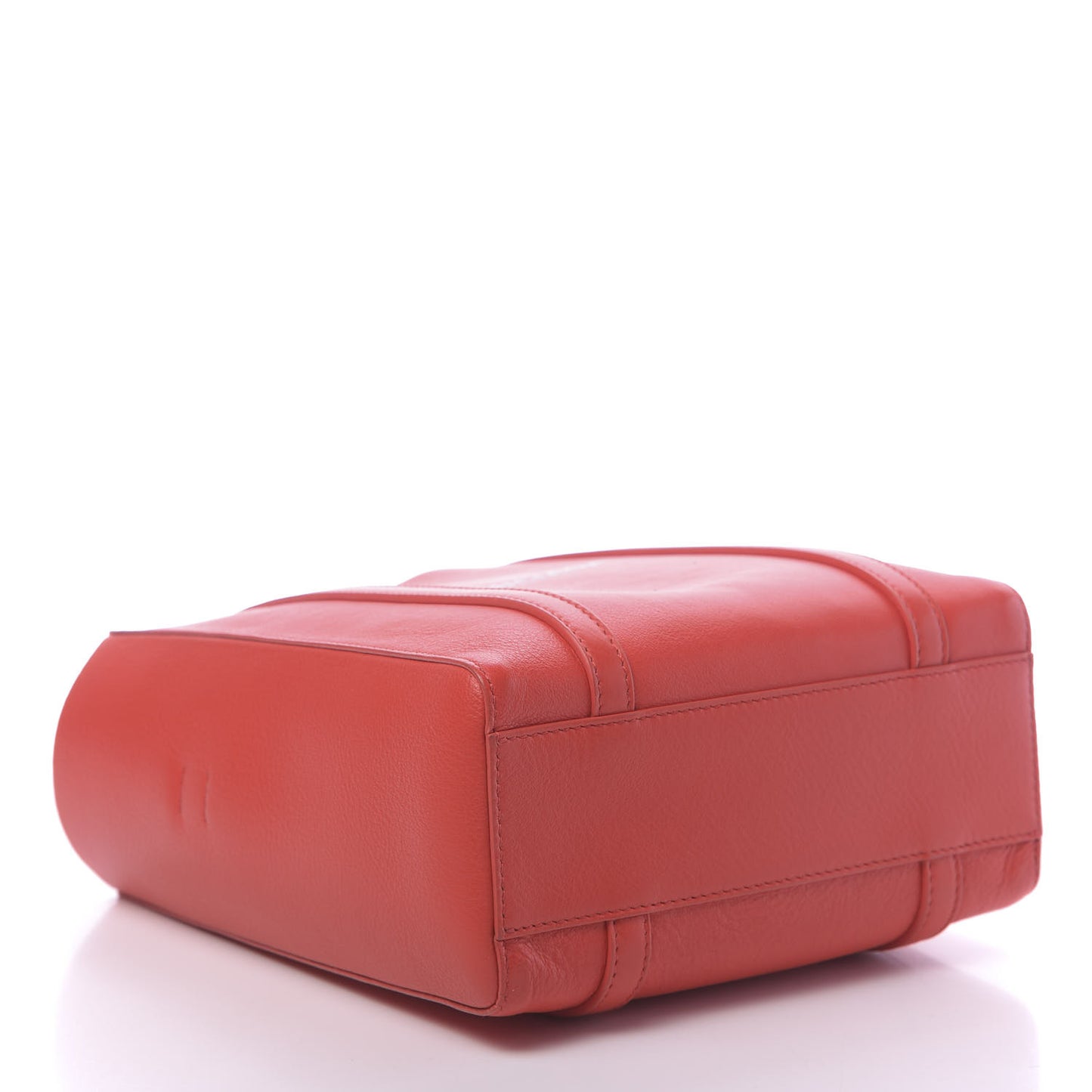 Smooth Calfskin Logo XXS Everyday Tote Vivid Red Black