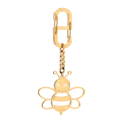 Christian Dior x KAWS Brass Bee Charm Key Ring Gold 1 of 3