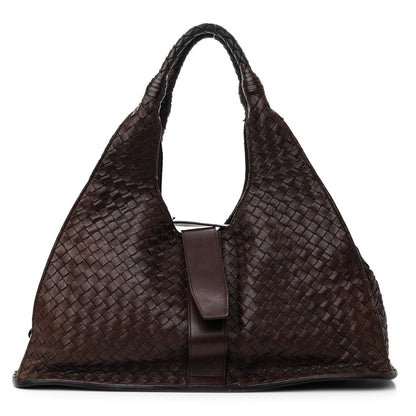 Bottega Veneta Nappa Intrecciato Shoulder Bag Ebano 1 of 21
