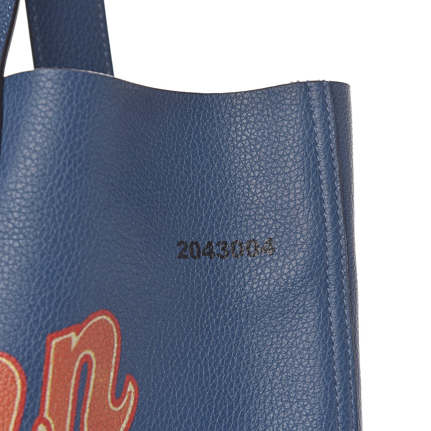 Calfskin Elton John Someone Saved My Life Tonight Large Tote Blue