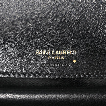 Saint Laurent Lambskin Chevron Quilted Small LouLou Black 7 of 11