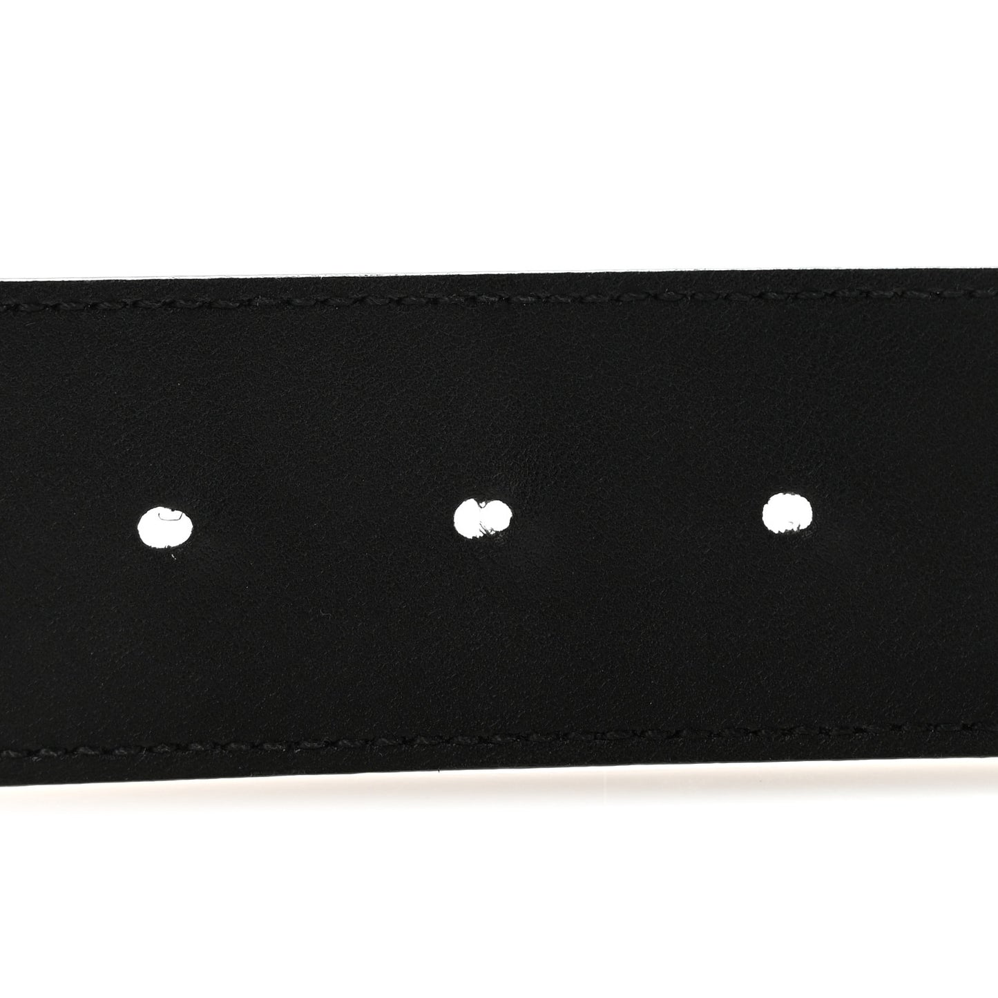 Plutone Calfskin Palladium Double G 40mm Belt 110 44 Belt Black