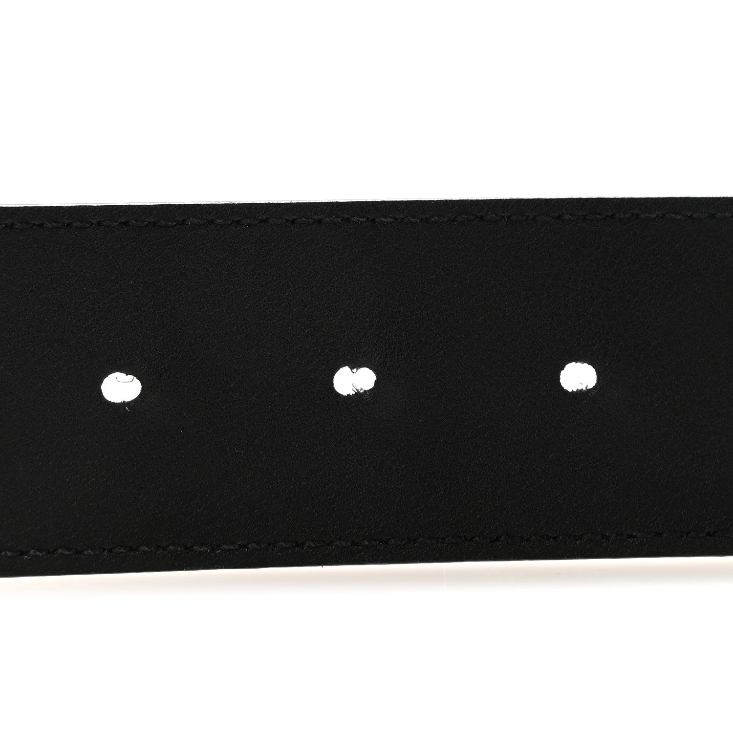 Gucci Plutone Calfskin Palladium Double G 40mm Belt 110 44 Belt Black 4 of 5
