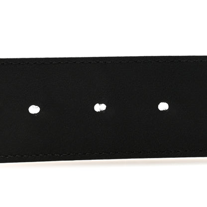 Gucci Plutone Calfskin Palladium Double G 40mm Belt 110 44 Belt Black 4 of 5