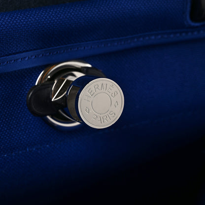 Hermes Toile Vache Hunter Herbag Zip 31 PM Bleu Electrique Bleu Indigo 7 of 11