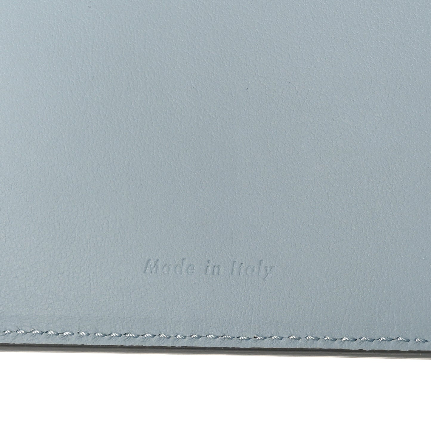 Grained Calfskin Medium Multifunction Strap Wallet Pebble Mineral