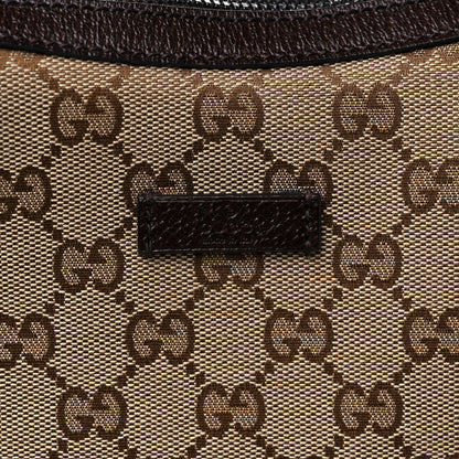 Gucci Monogram Medium Half Moon Hobo Dark Brown 11 of 13