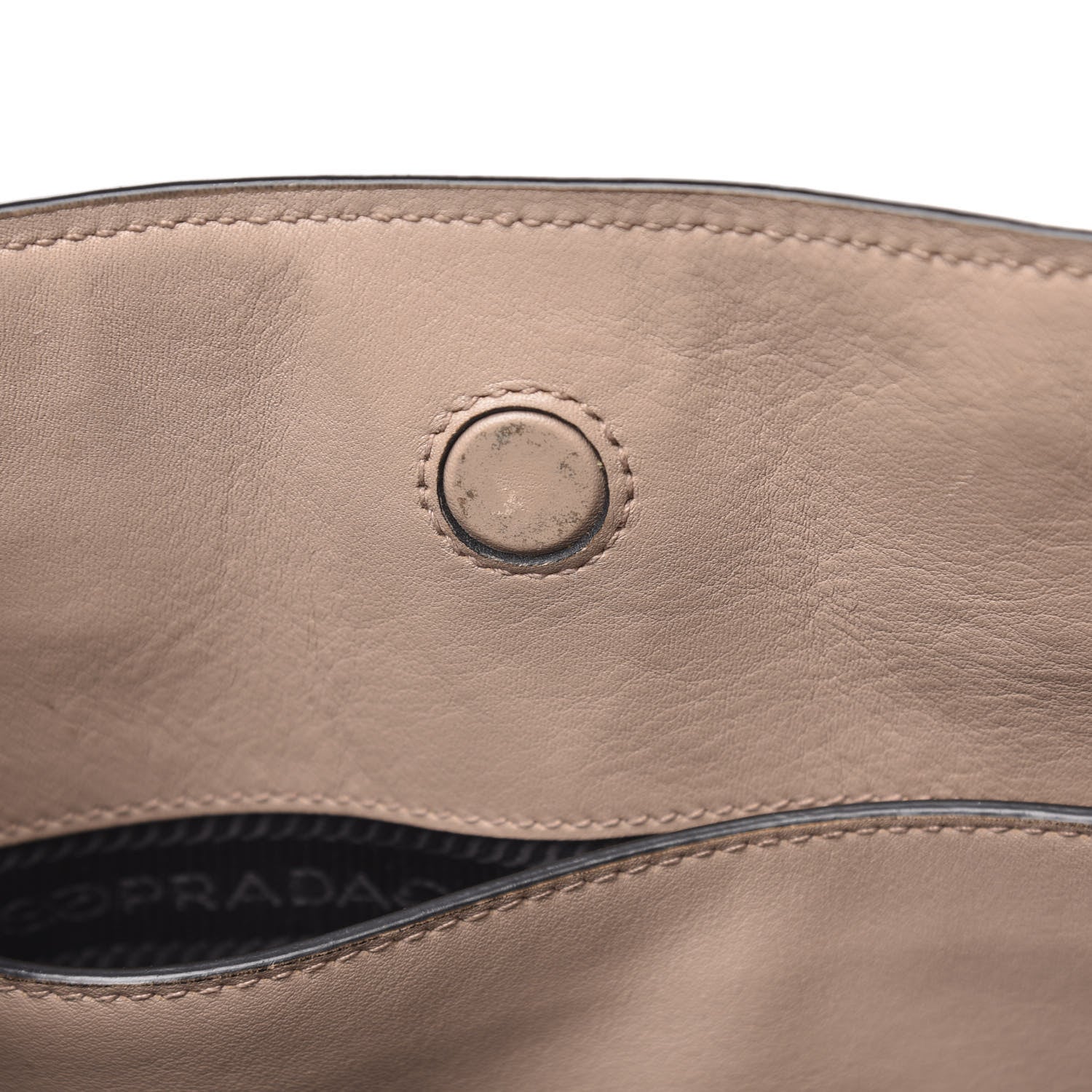 Prada Saffiano Soft Calfskin Small Zippered Tote Cipria 10 of 13