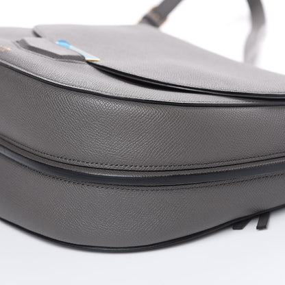 Celine Grained Calfskin Medium Trotteur Light Anthracite 5 of 8