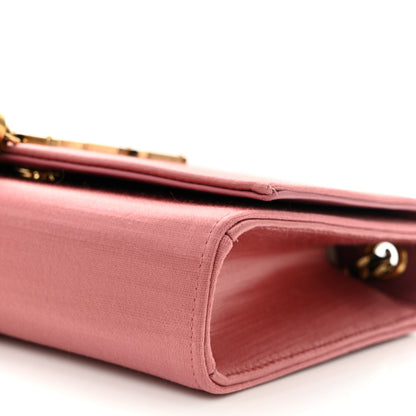 Saint Laurent Satin Small Classic Monogram Kate Tassel Satchel Coral Rose 10 of 10