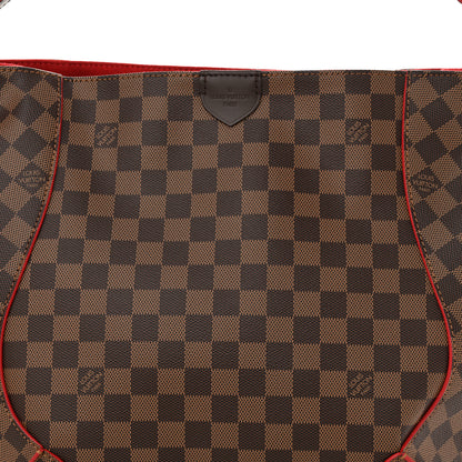 Louis Vuitton Damier Ebene Caissa Hobo Cherry 7 of 9