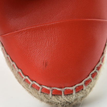 Chanel Lambskin CC Espadrilles 40 Red 11 of 15