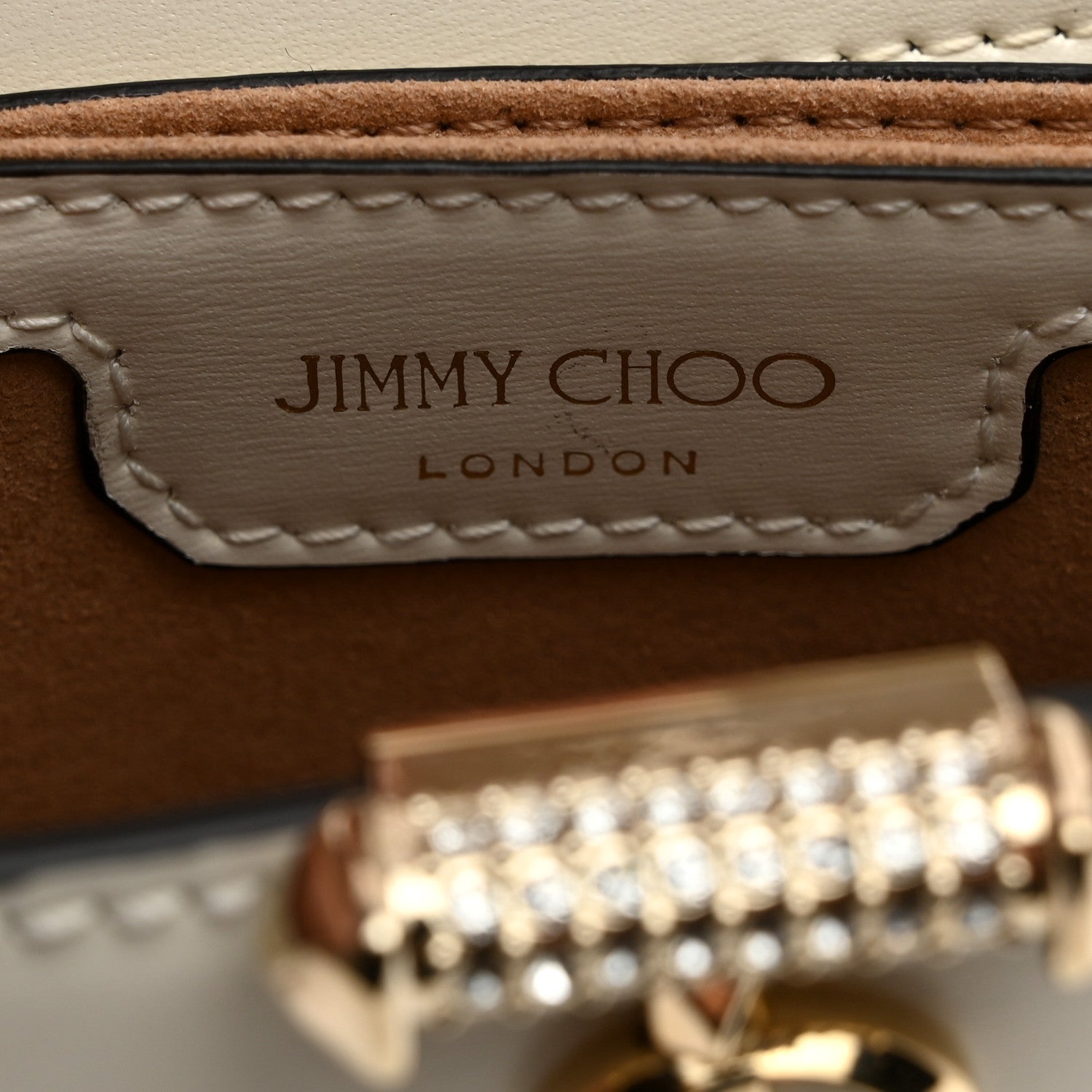 Jimmy Choo Calfskin Mini Varenne Top Handle Satchel White 7 of 10