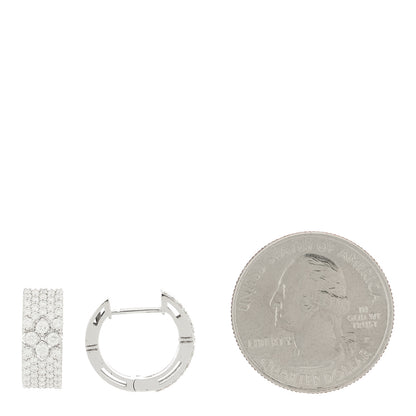 Roberto Coin 18K White Gold Love in Verona Huggie Hoop Earrings 2 of 4