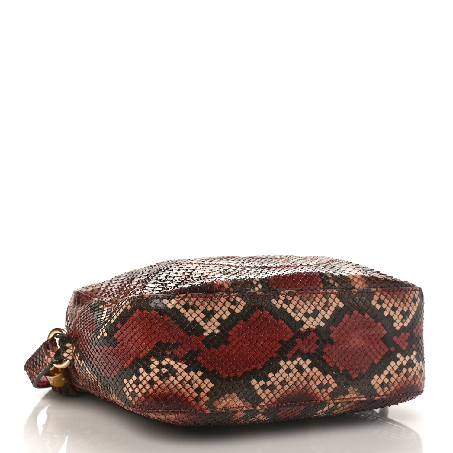 Gucci Snakeskin Small Soho Disco Bag Brown 4 of 14