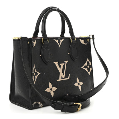 Louis Vuitton Empreinte Monogram Giant Onthego PM Black Beige 3 of 11