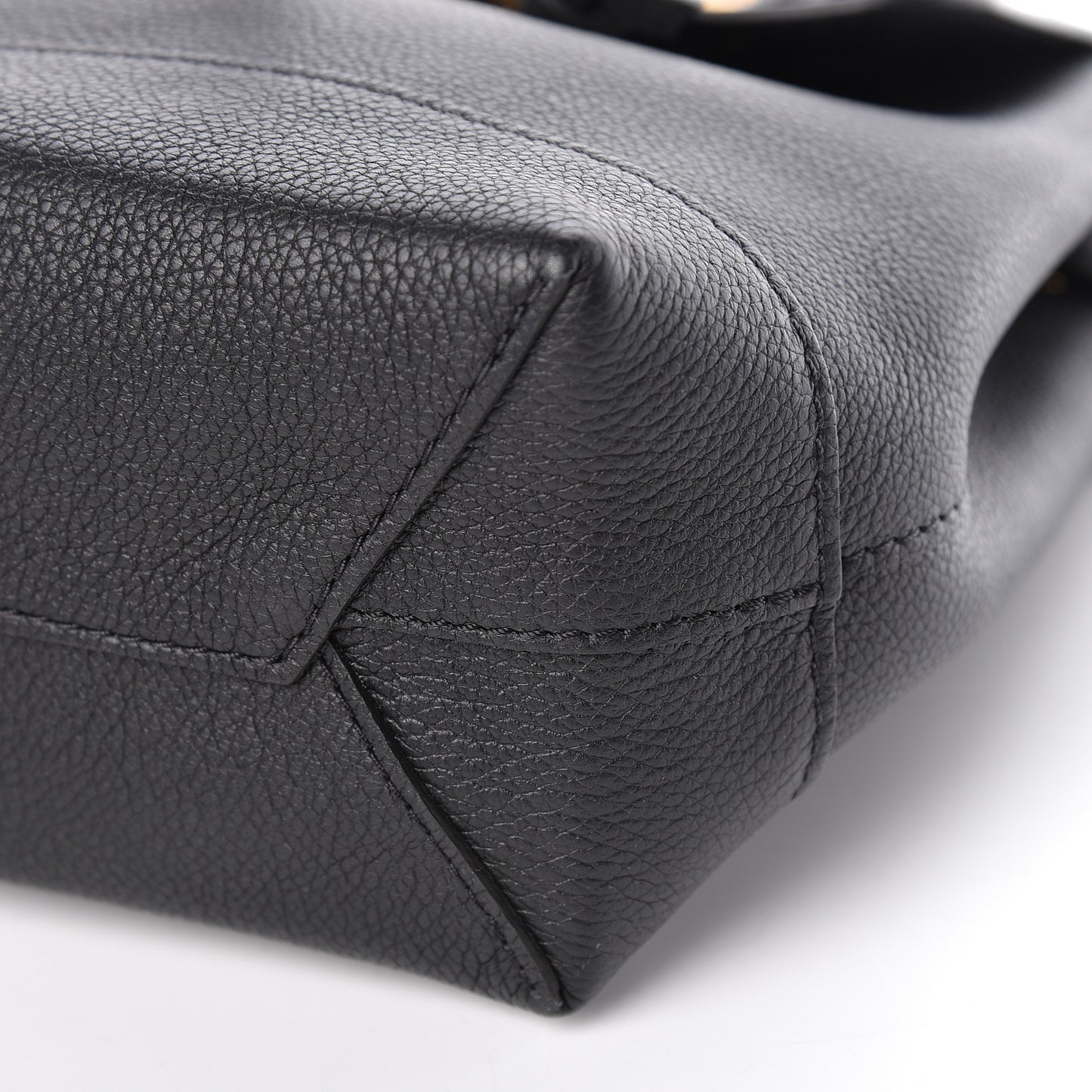 Calfskin Lockme Mini Backpack Black