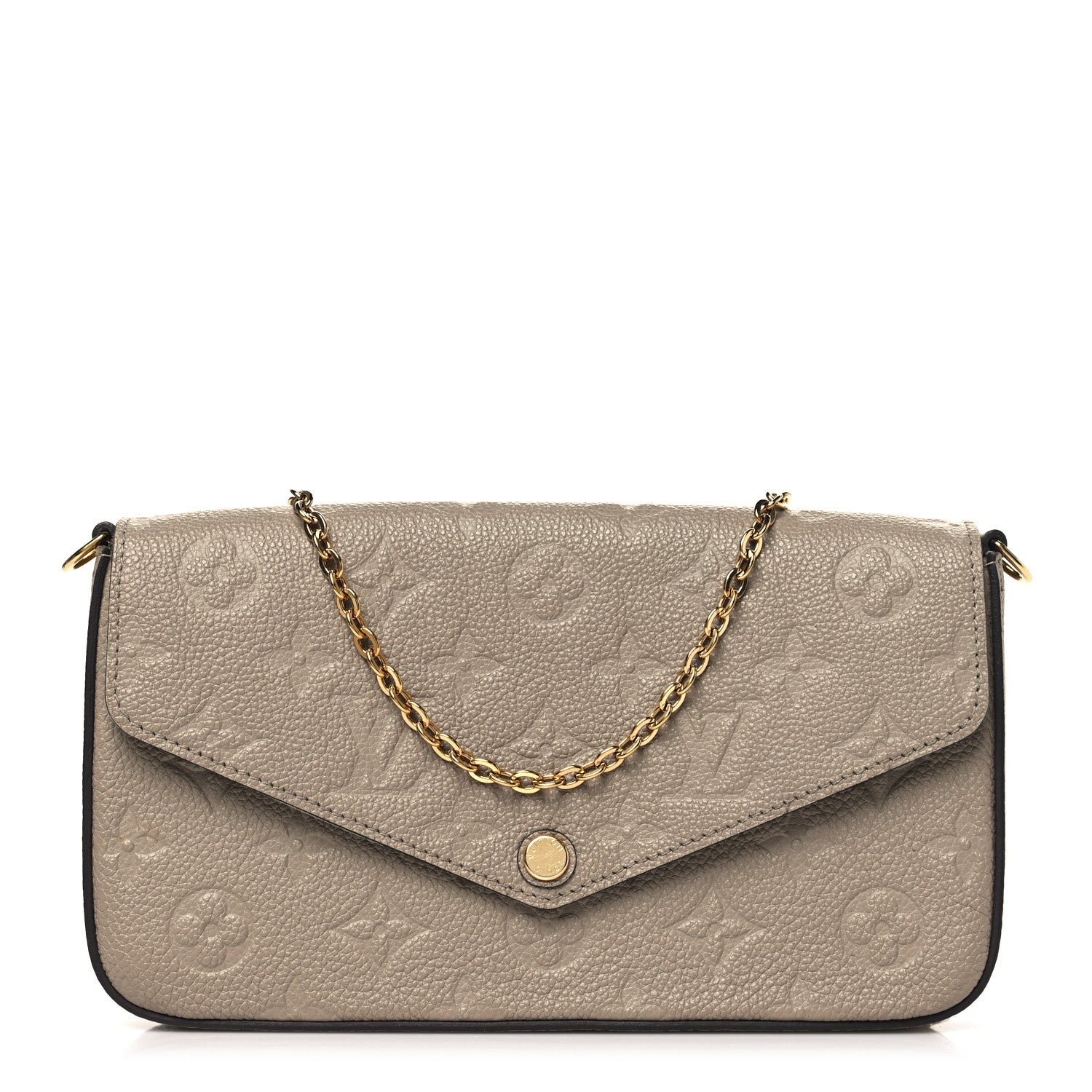 Louis Vuitton Empreinte Pochette Felicie Chain Wallet Tourterelle 1 of 10