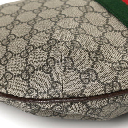 Gucci GG Supreme Monogram Web Small Ophidia Half Moon Hobo Brown 13 of 13