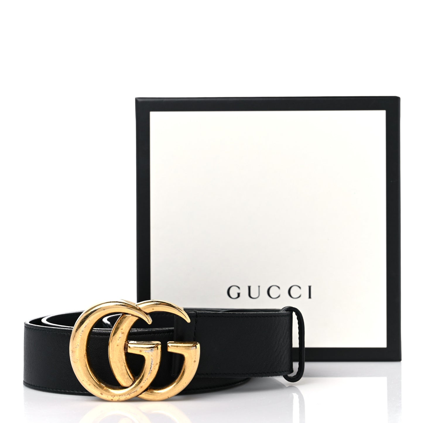 Calfskin Double G 40mm Belt 100 40 Black