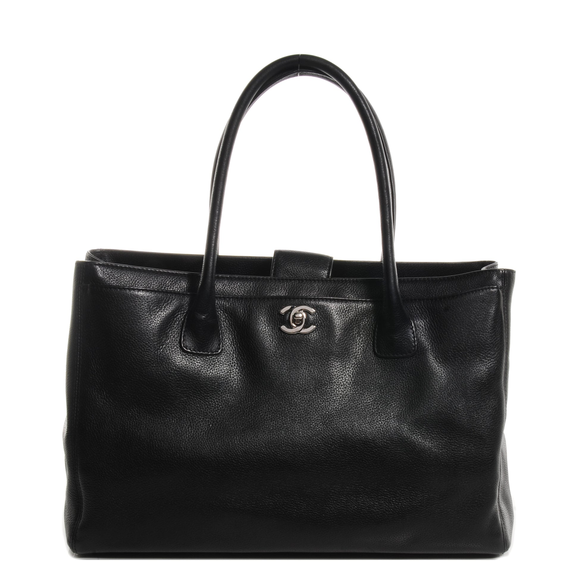 Chanel Calfskin Cerf Shopper Tote Black 1 of 18