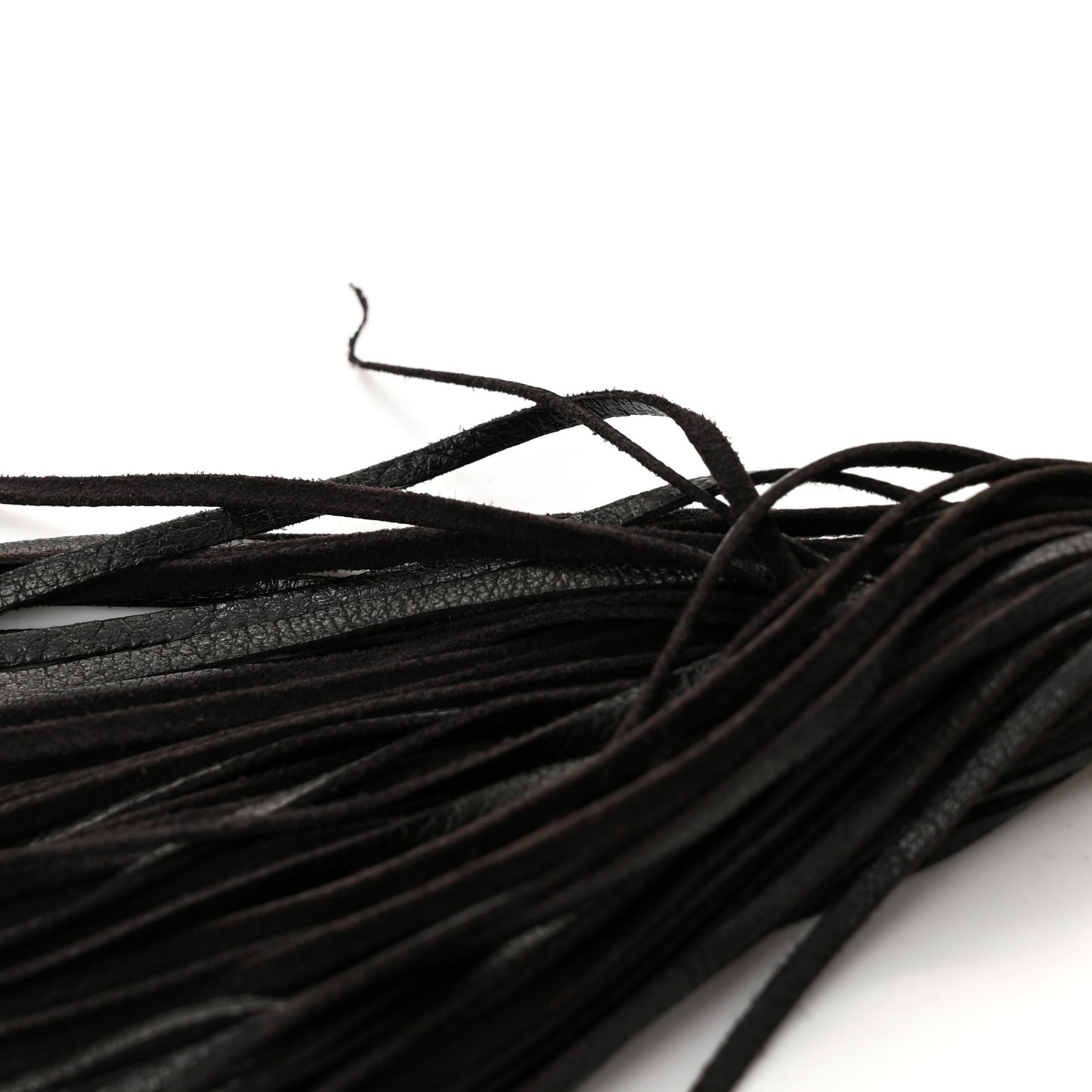 Lambskin Quilted Tassel Camera Case Black