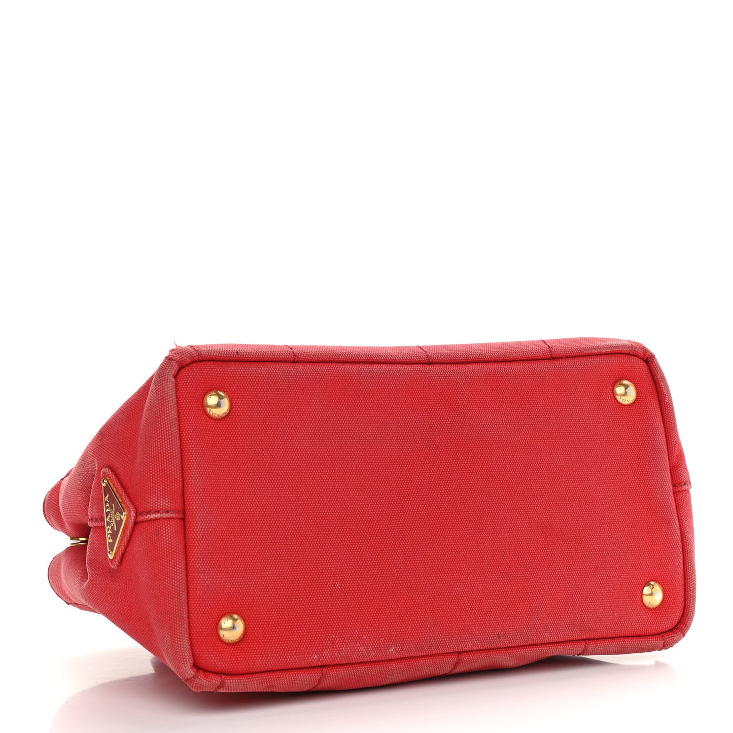 Canapa Small Logo Tote Rosso