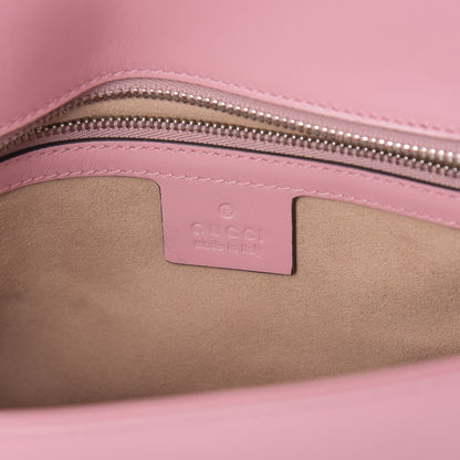 Gucci Calfskin Matelasse Small GG Marmont Shoulder Bag Wild Rose 6 of 8
