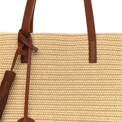 Saint Laurent Raffia Tote Naturale Brown 8 of 14